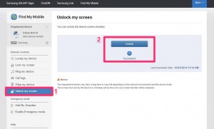 Unlock my screen on samsung devices