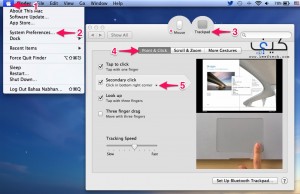 كيفية تفعيل النقر بالزر اليمين في Trackpad لنظام ماك